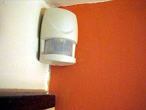 Picture of a burglar alarm detection point.
