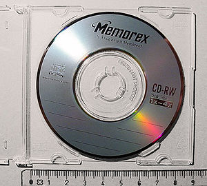 a small compact disk / Memorex CD-RW