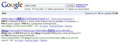 Current example of Google's (and web search en...
