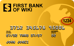 Sample American Express-type credit card featu...