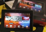 CHICAGO, IL - APRIL 19: Blackberry Playbook t... CHICAGO, IL - APRIL 19: Blackberry Playbook t...