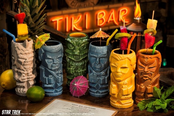 Celebrate Your Love of Star Trek TOS with ThinkGeek Exclusive Tiki Mugs